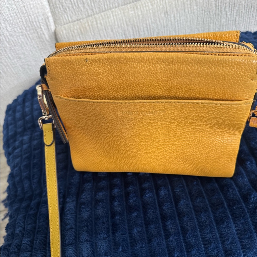 Vince Camuto Mustard Crossbody Bag
